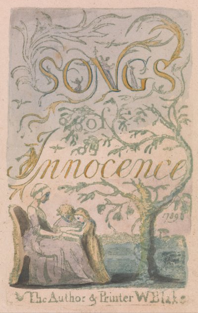 Songs of Innocence and of Experience, Plate 2, Innocence Title Page (Bentley 3) by William Blake